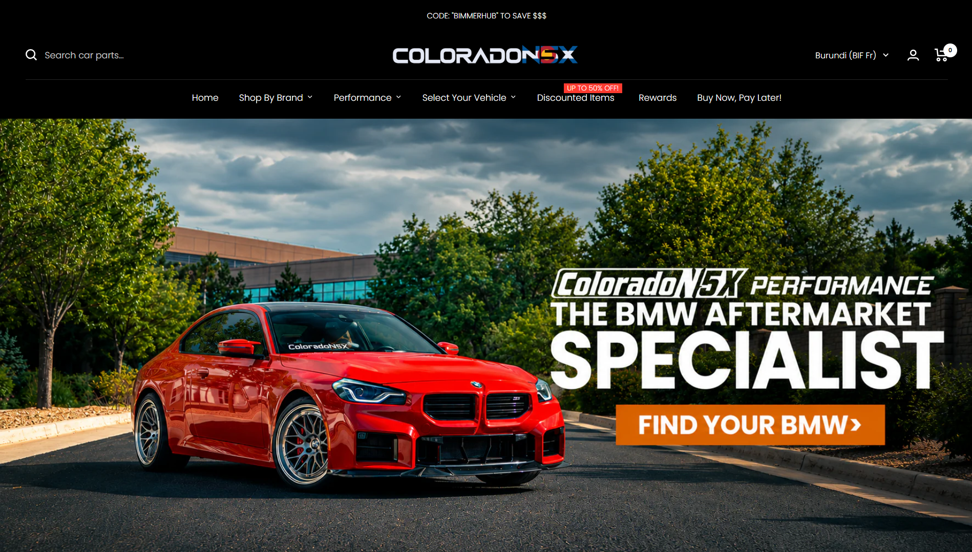 Colorado N5X Shopify store