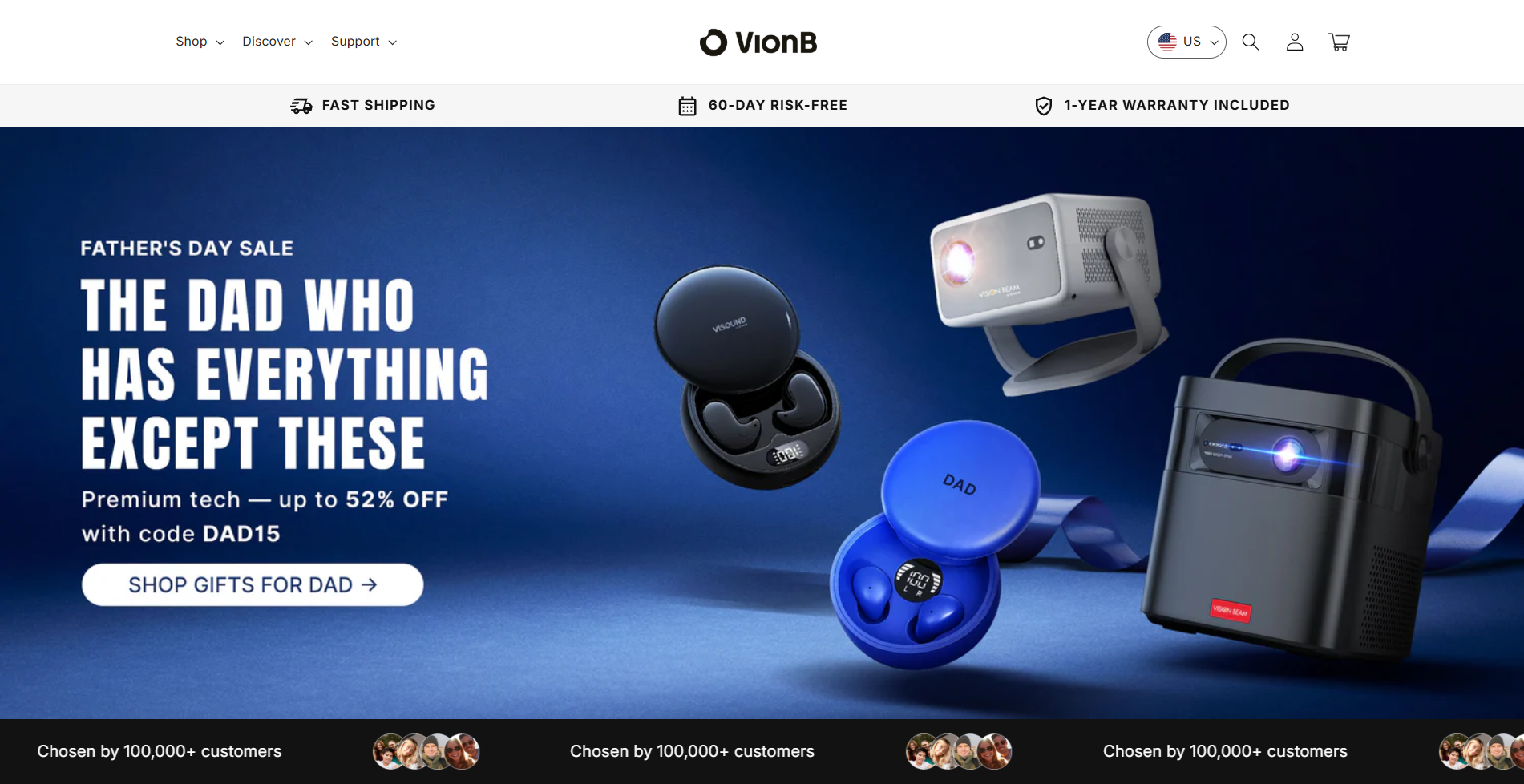 Vision Beam Shopify store