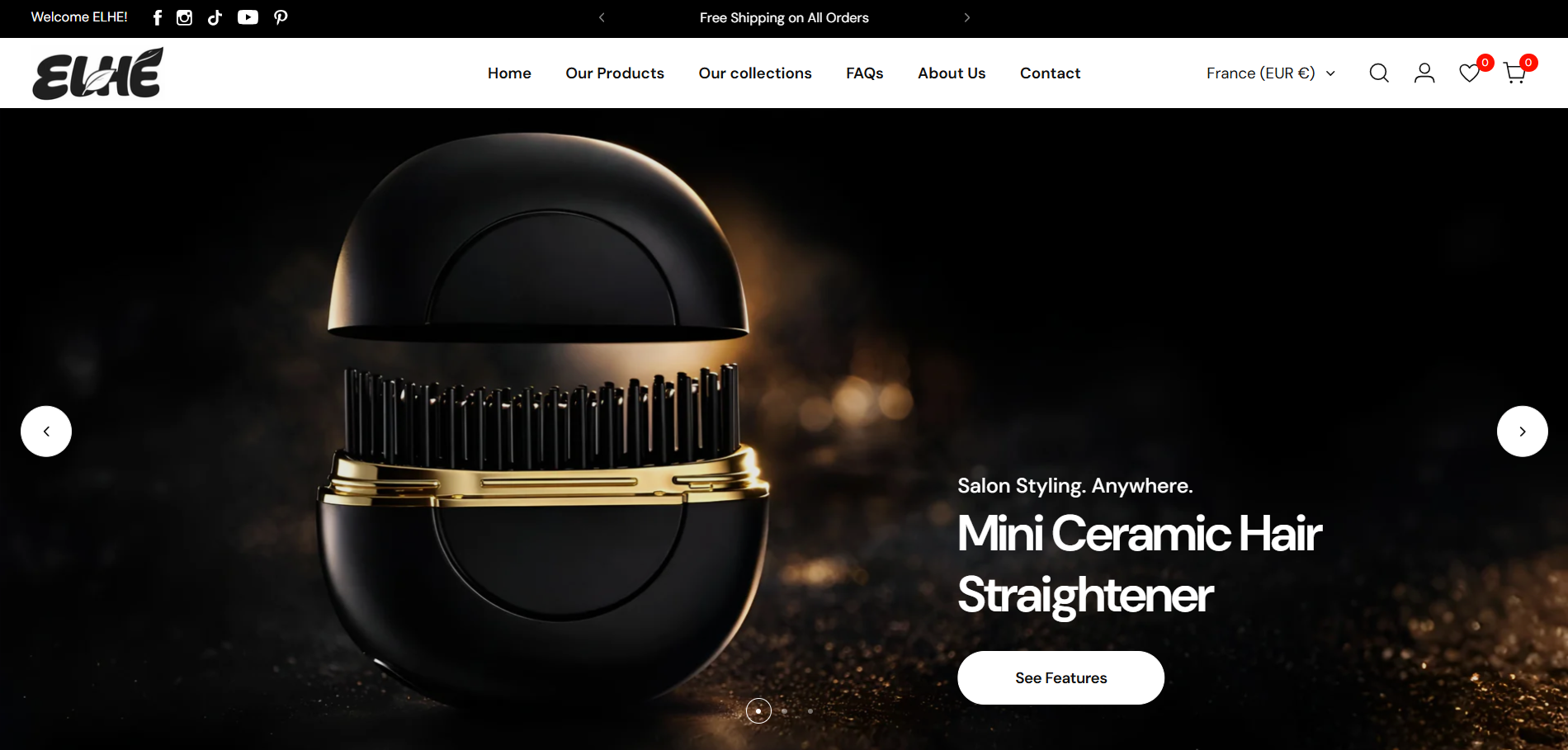 Vision Beam Shopify store